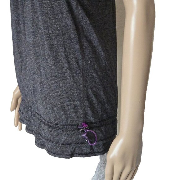 Lululemon Run Back On Track Tank Top Built In Bra Drawstring multicolor size 4 - Picture 4 of 5